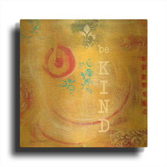 'Abstract Inspirations D' By Jean Plout Gold Metal Wall Art