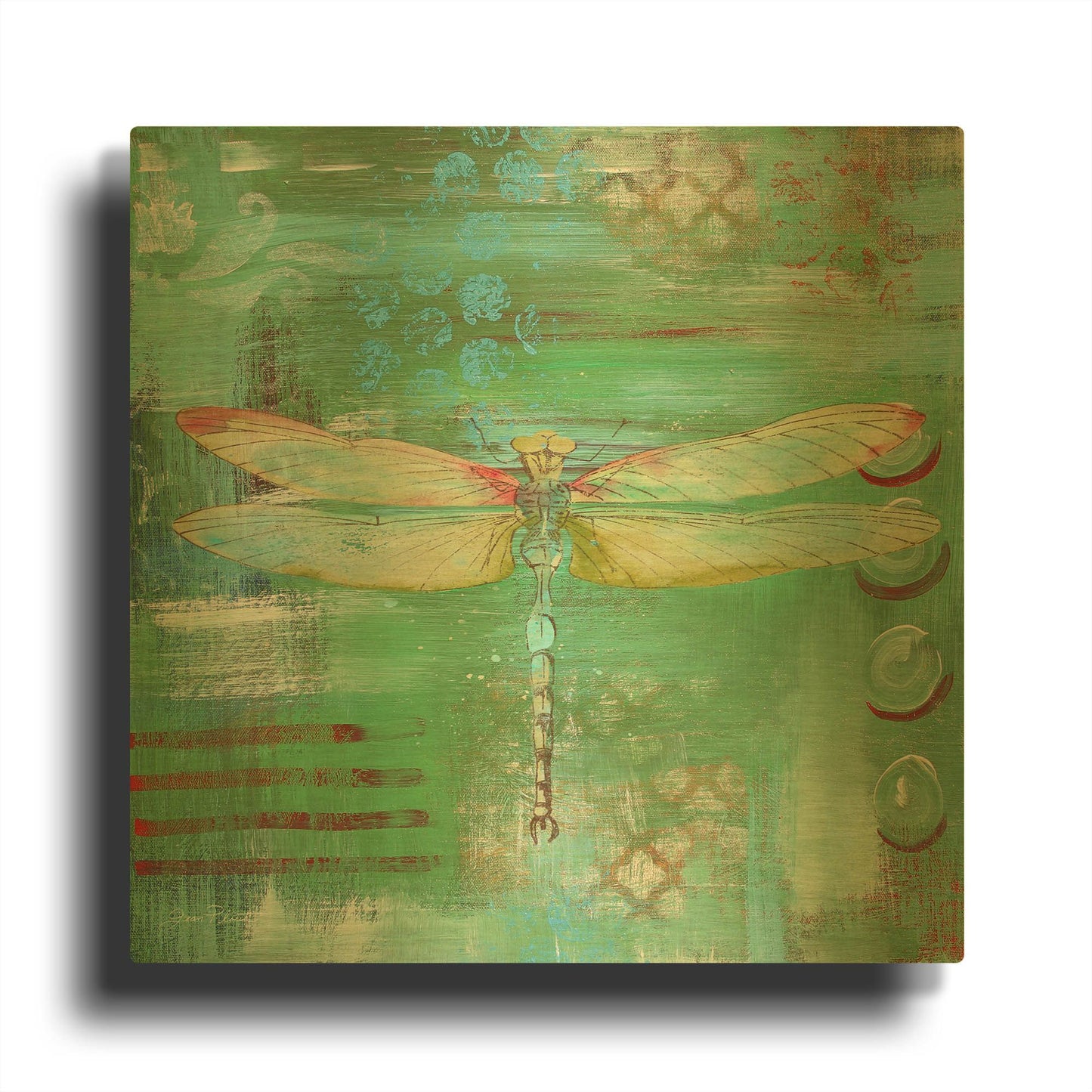 'Abstract Inspirations E' By Jean Plout Gold Metal Wall Art