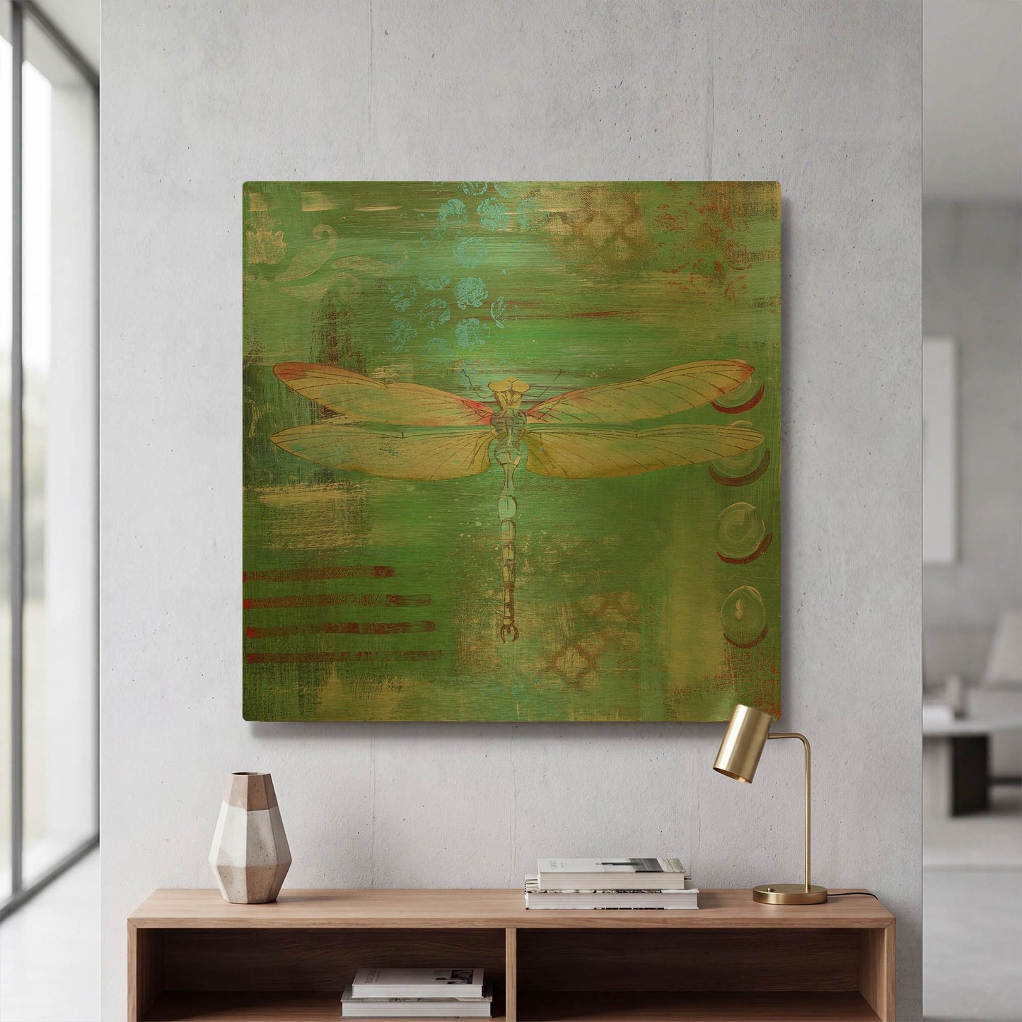 'Abstract Inspirations E' By Jean Plout Gold Metal Wall Art
