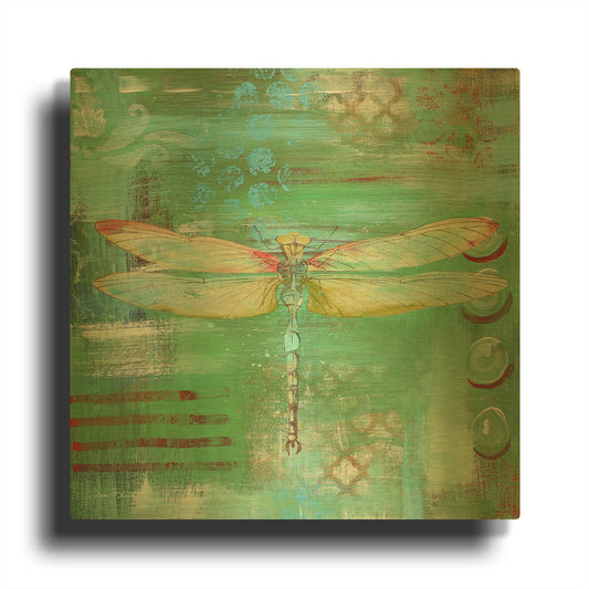 'Abstract Inspirations E' By Jean Plout Gold Metal Wall Art