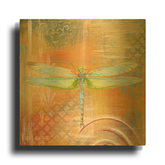 'Abstract Inspirations G' By Jean Plout Gold Metal Wall Art