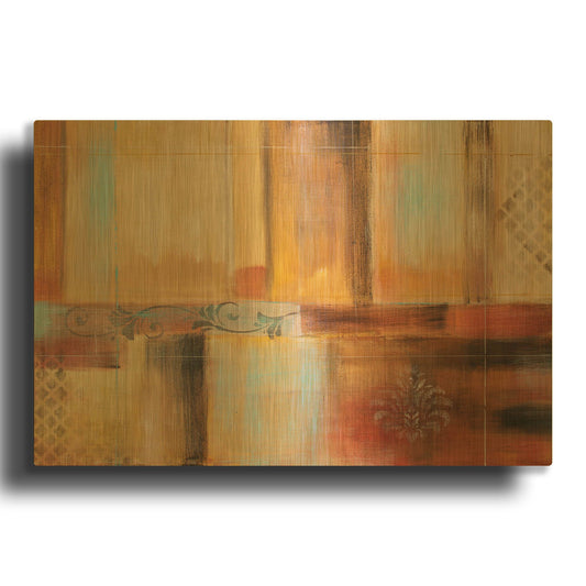 'Abstract Surrender' By Jean Plout Gold Metal Wall Art