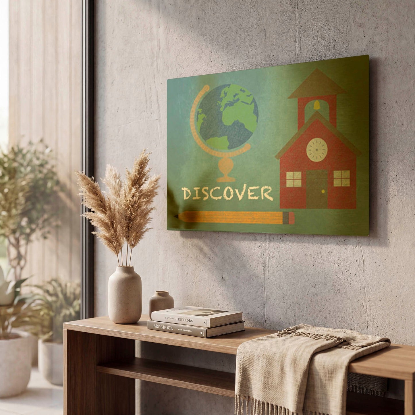 'Adventure Fun G' By Jean Plout Gold Metal Wall Art