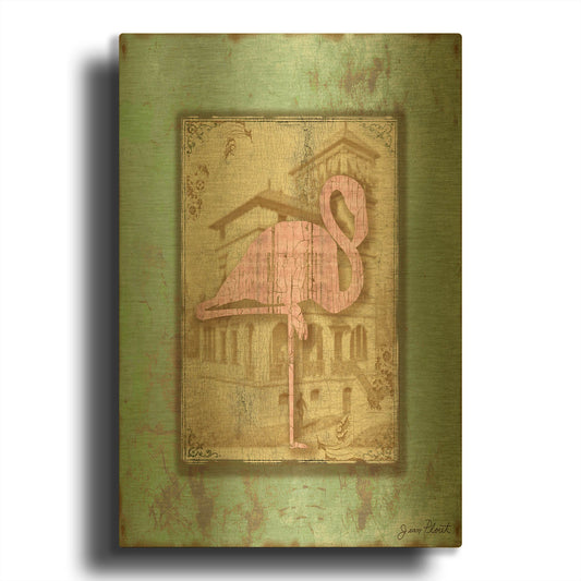 'Bird Silhouette 12B1' By Jean Plout Gold Metal Wall Art