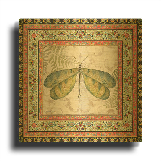 'Bohemian Dragonfly' By Jean Plout Gold Metal Wall Art