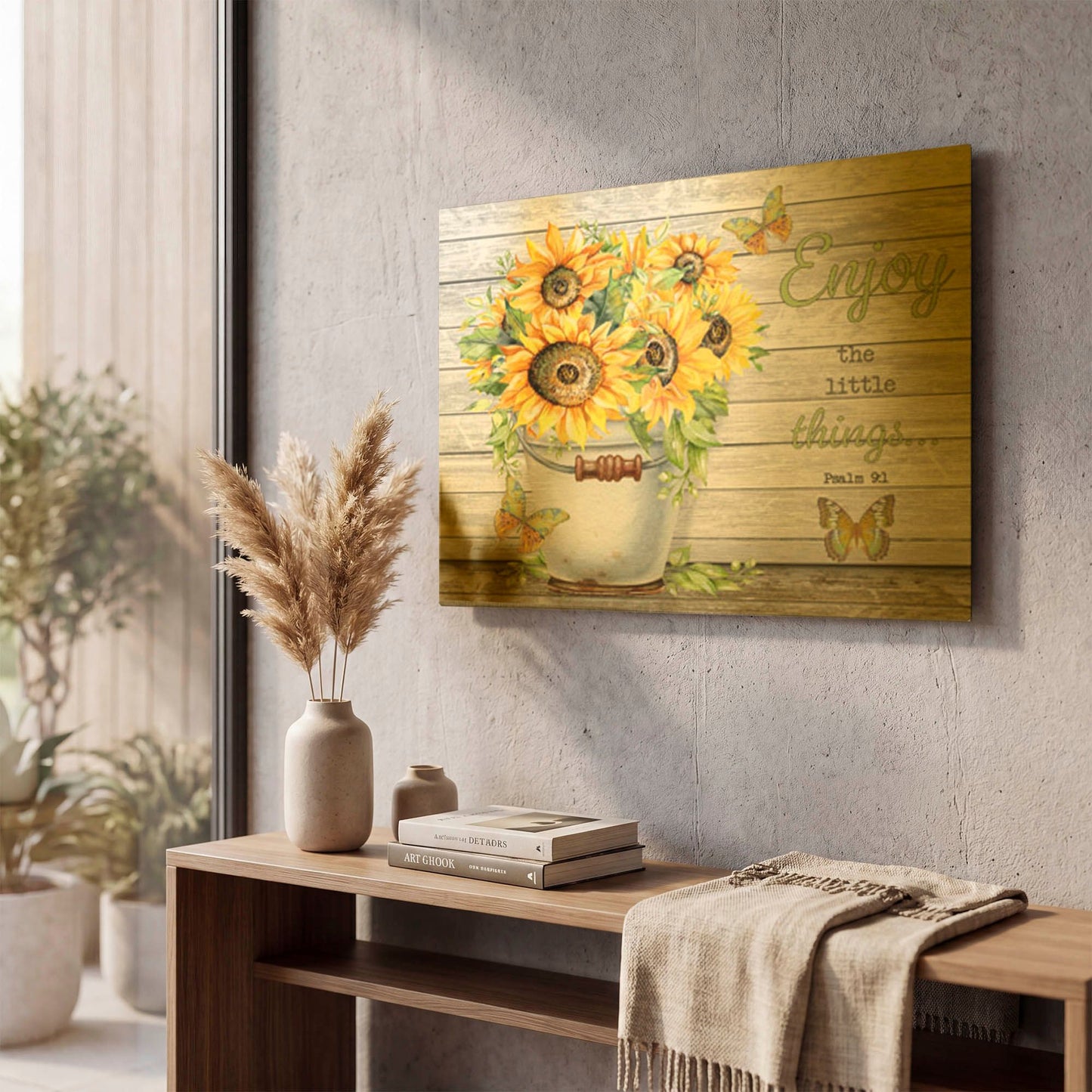 'Bouquets Of Inspiration G' By Jean Plout Gold Metal Wall Art