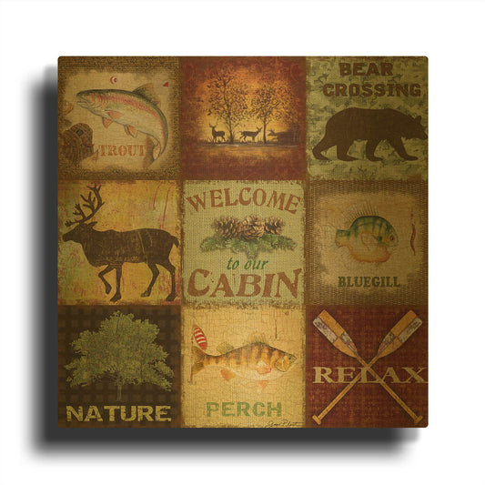 'Call Of The Wilderness' By Jean Plout Gold Metal Wall Art