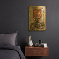 'Coast To Coast E' By Jean Plout Gold Metal Wall Art