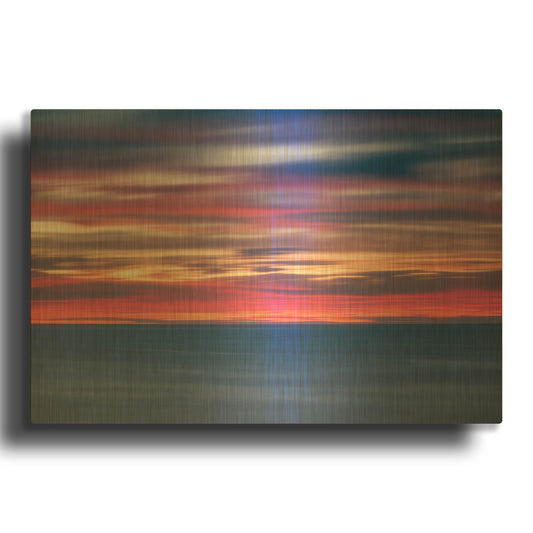 'One Minute Sunrise' By Darren White Gold Metal Wall Art