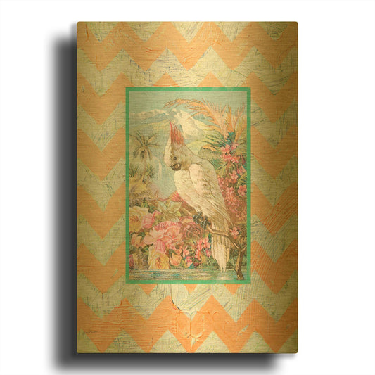 'Cockatiel Beauty A Orange' By Jean Plout Gold Metal Wall Art