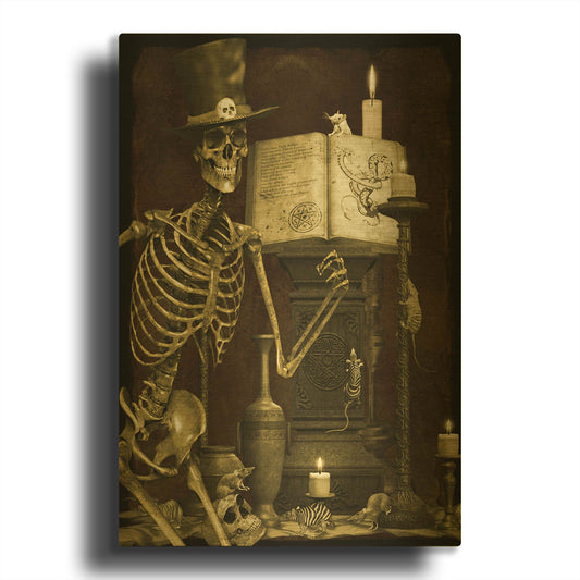 'Halloween Graveyard D' By Jean Plout Gold Metal Wall Art