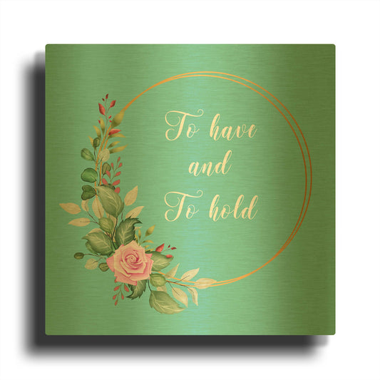 'Joyful Love' By Jean Plout Gold Metal Wall Art