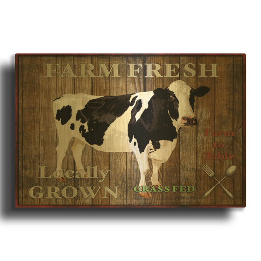 'Farm Fresh 42715' By Jean Plout Gold Metal Wall Art