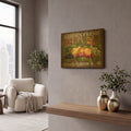 'Farm Fresh VI' By Jean Plout Gold Metal Wall Art