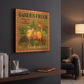 'Garden Fresh Fruit' By Jean Plout Gold Metal Wall Art