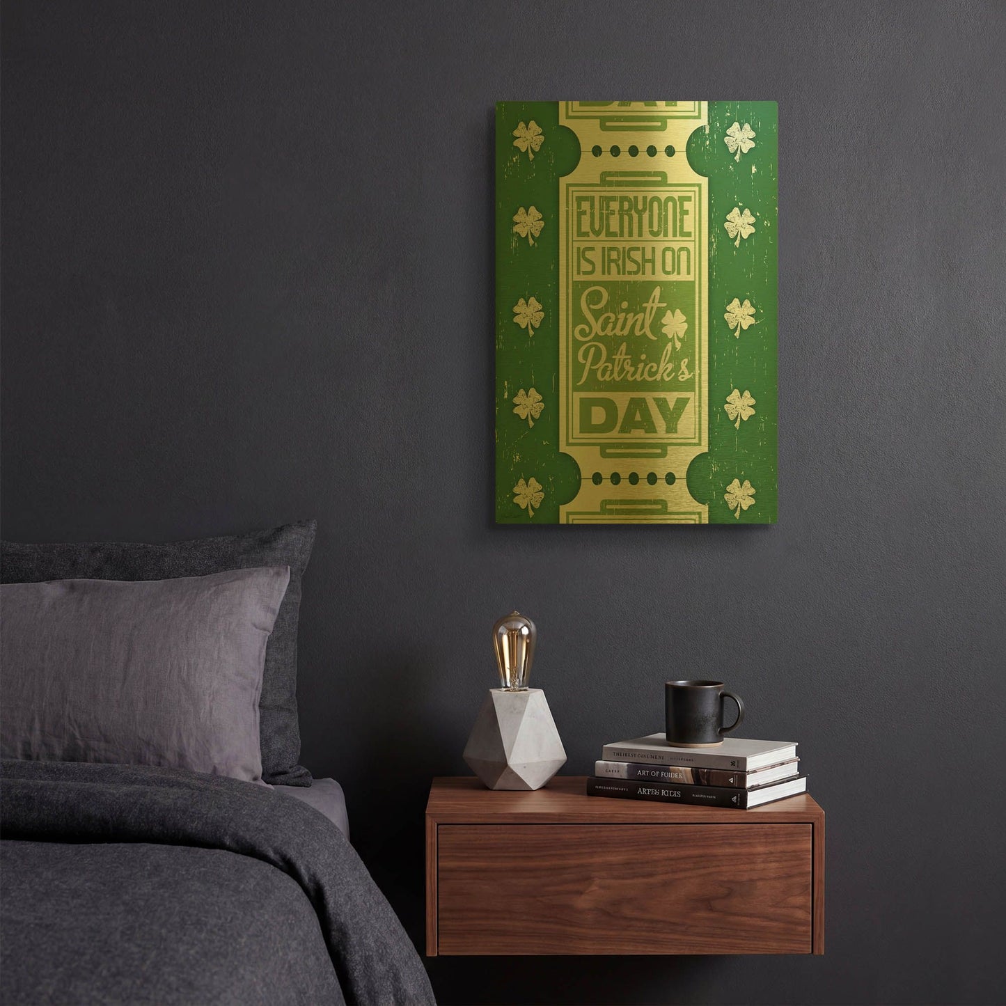 'Saint Patrick’S Day I' By Jean Plout Gold Metal Wall Art