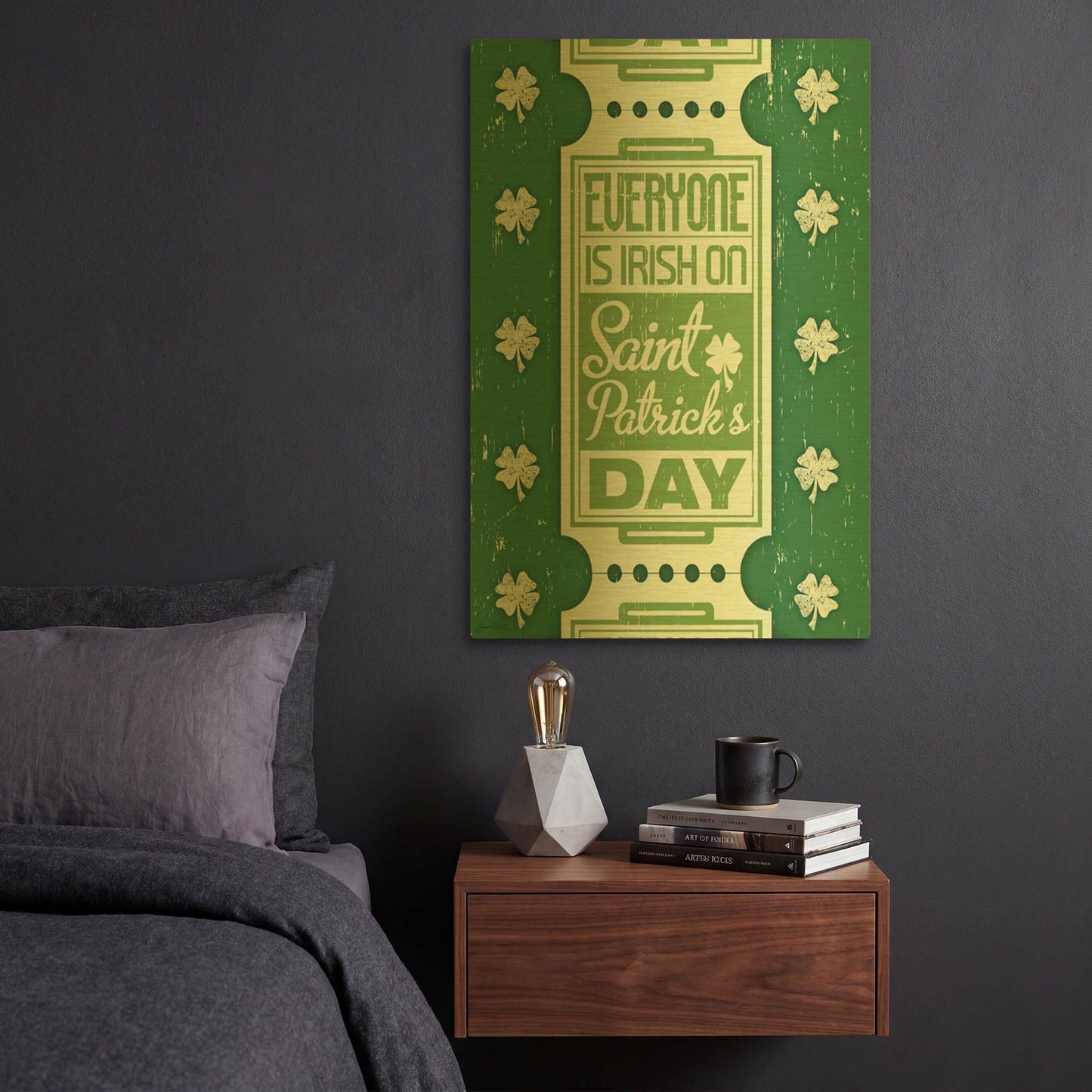 'Saint Patrick’S Day I' By Jean Plout Gold Metal Wall Art