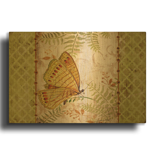 'Vintage Wings' By Jean Plout Gold Metal Wall Art