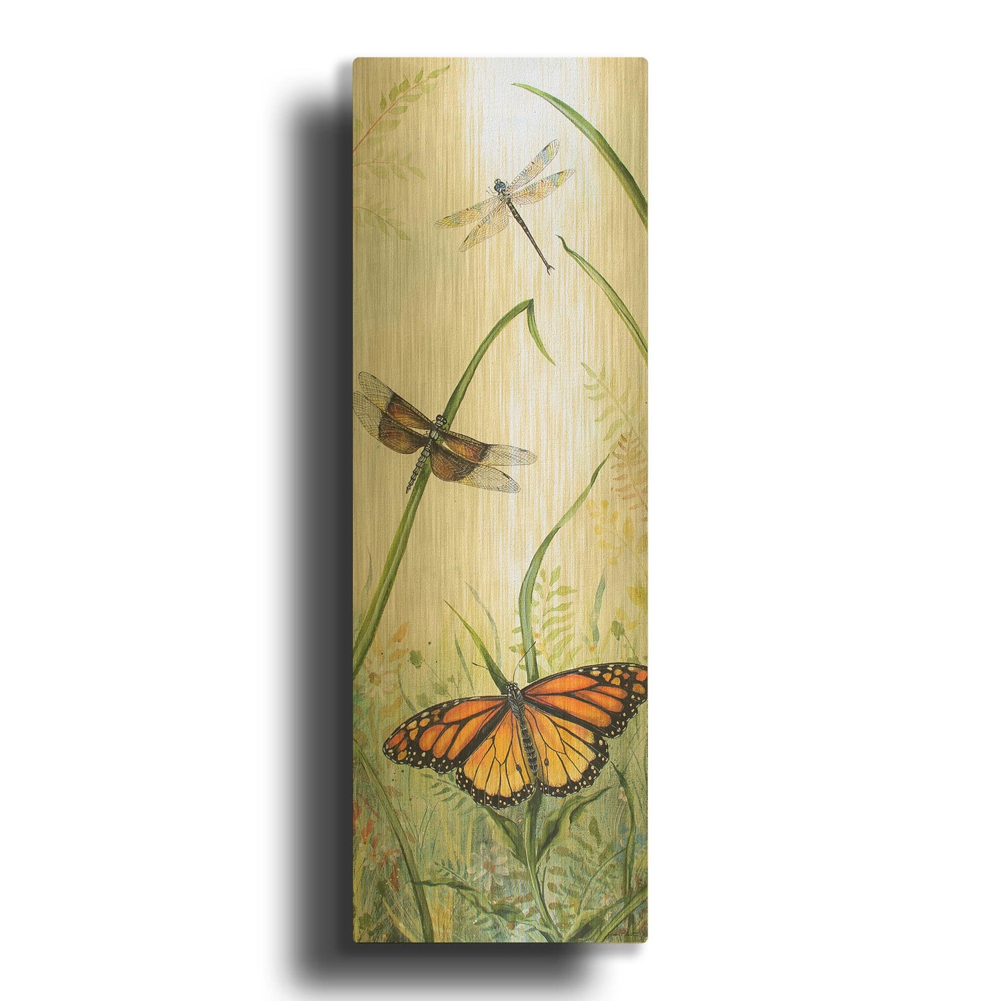 'Botanical Beauties' By Jean Plout Gold Metal Wall Art