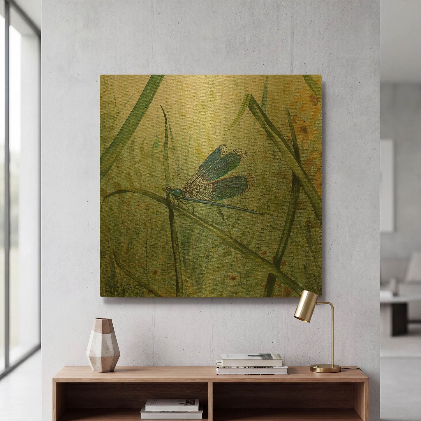 'Botanical Beauties I' By Jean Plout Gold Metal Wall Art