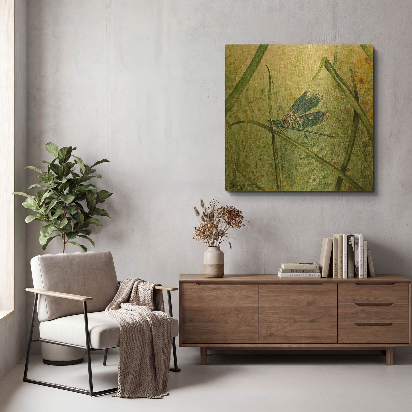 'Botanical Beauties I' By Jean Plout Gold Metal Wall Art