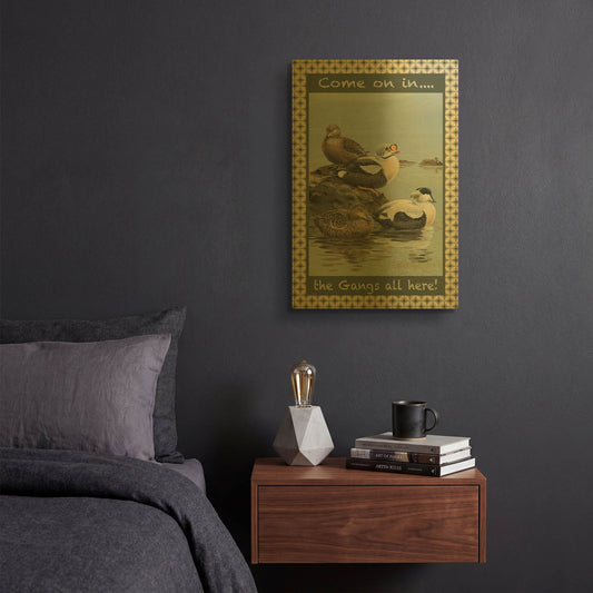 'Gang' By Jean Plout Gold Metal Wall Art