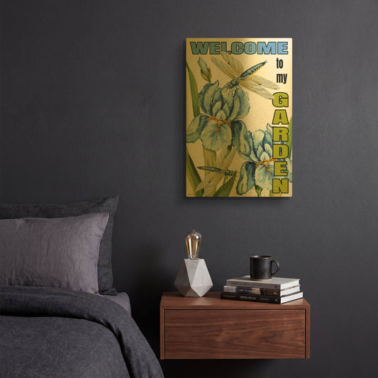 'Flag 5' By Jean Plout Gold Metal Wall Art