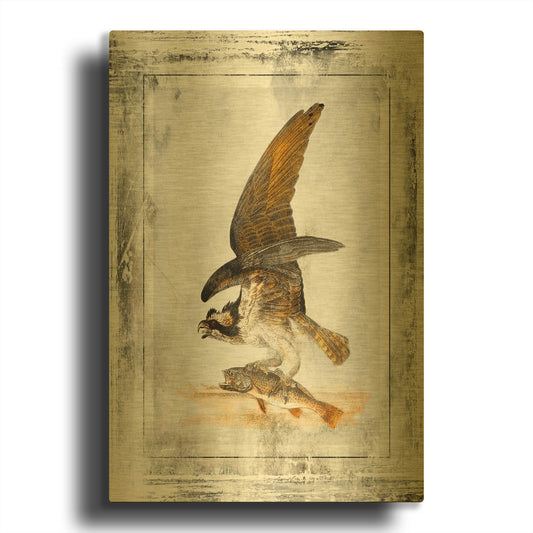 'Birds With Class 1' By Jean Plout Gold Metal Wall Art