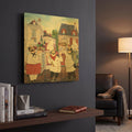 'Italian Chefs' By Jean Plout Gold Metal Wall Art