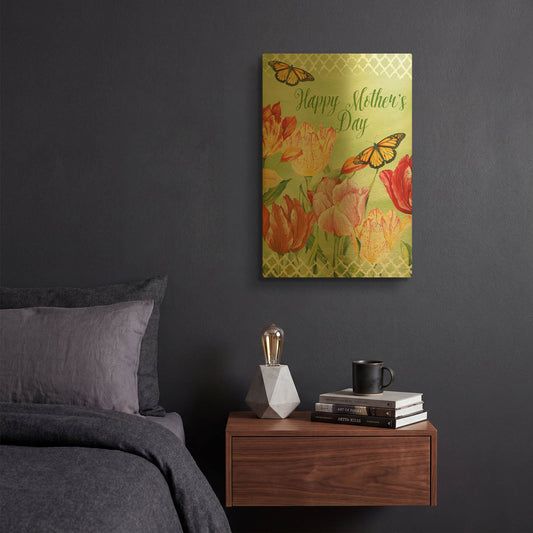 'Happy Mother’S Day' By Jean Plout Gold Metal Wall Art