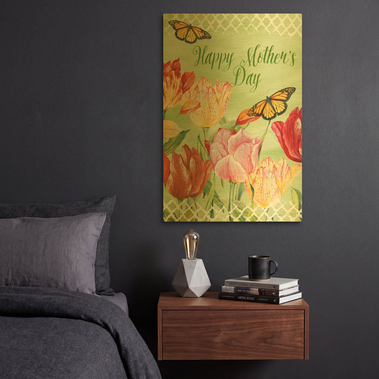 'Happy Mother’S Day' By Jean Plout Gold Metal Wall Art