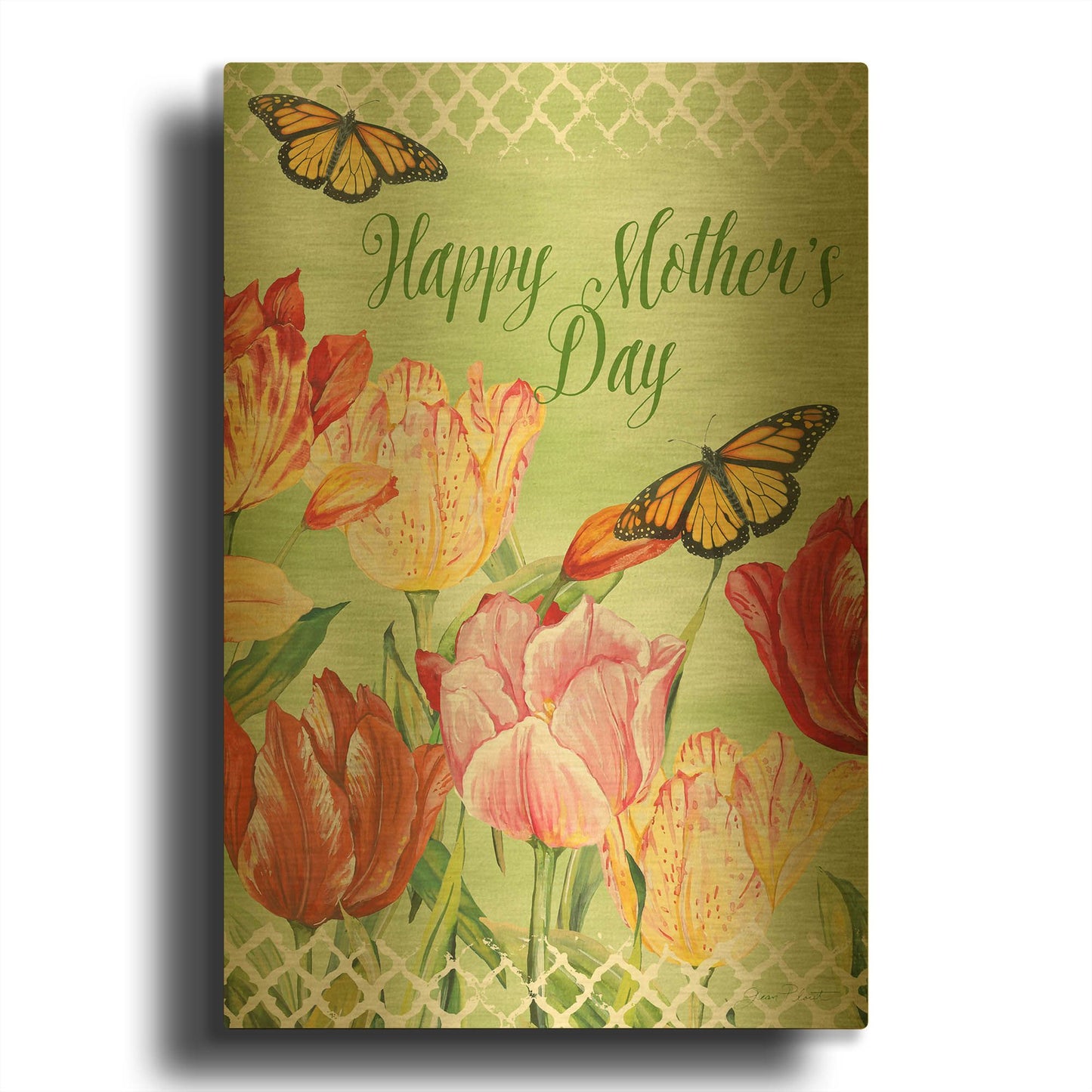 'Happy Mother’S Day' By Jean Plout Gold Metal Wall Art