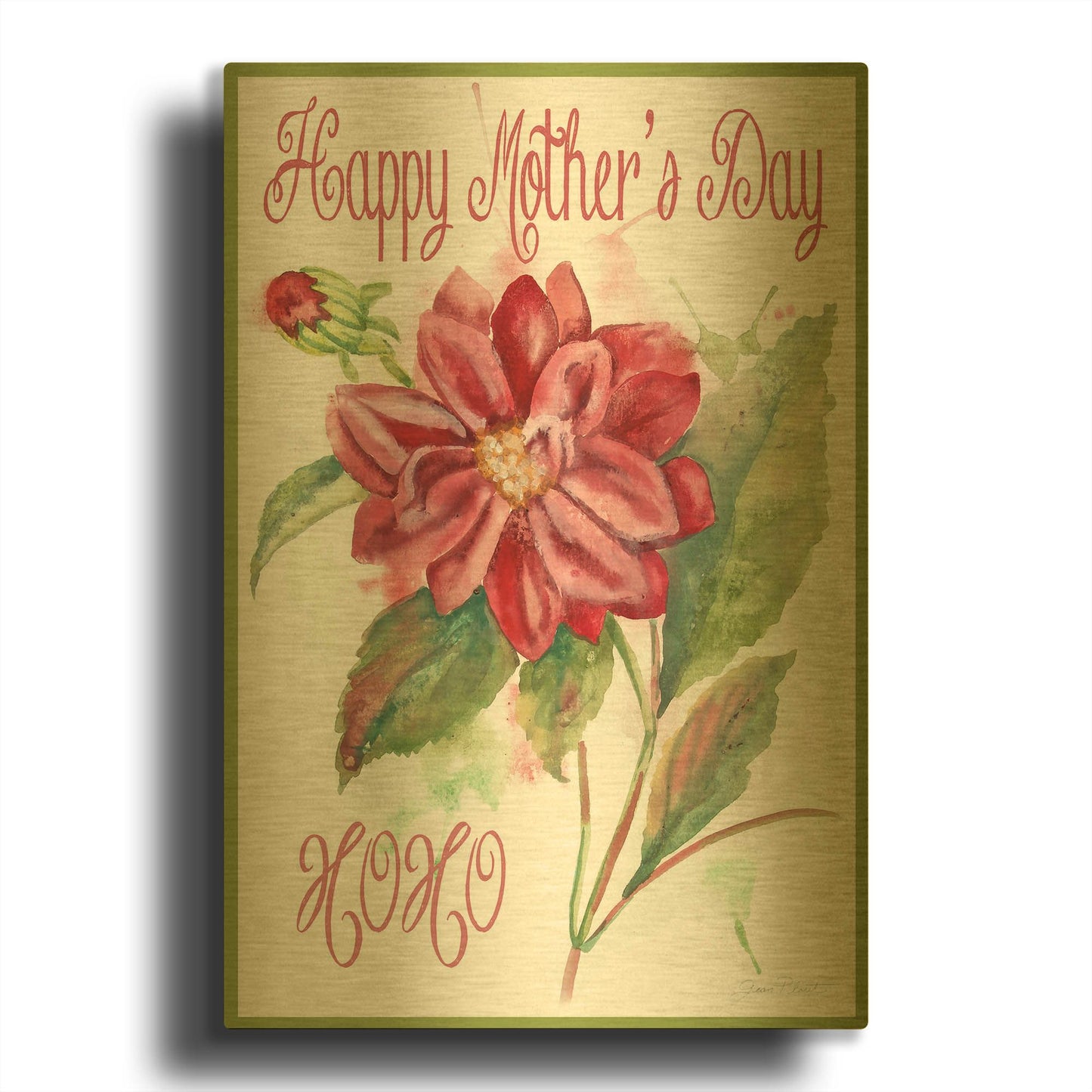 'Mother’s Day' By Jean Plout Gold Metal Wall Art