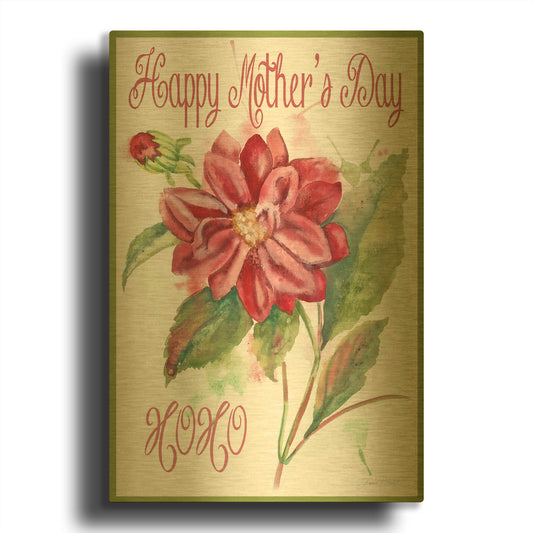 'Mother’s Day' By Jean Plout Gold Metal Wall Art
