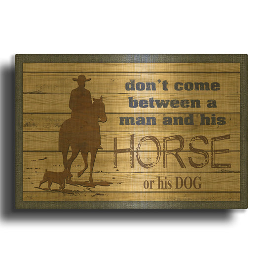 'Farm Life 9' By Jean Plout Gold Metal Wall Art
