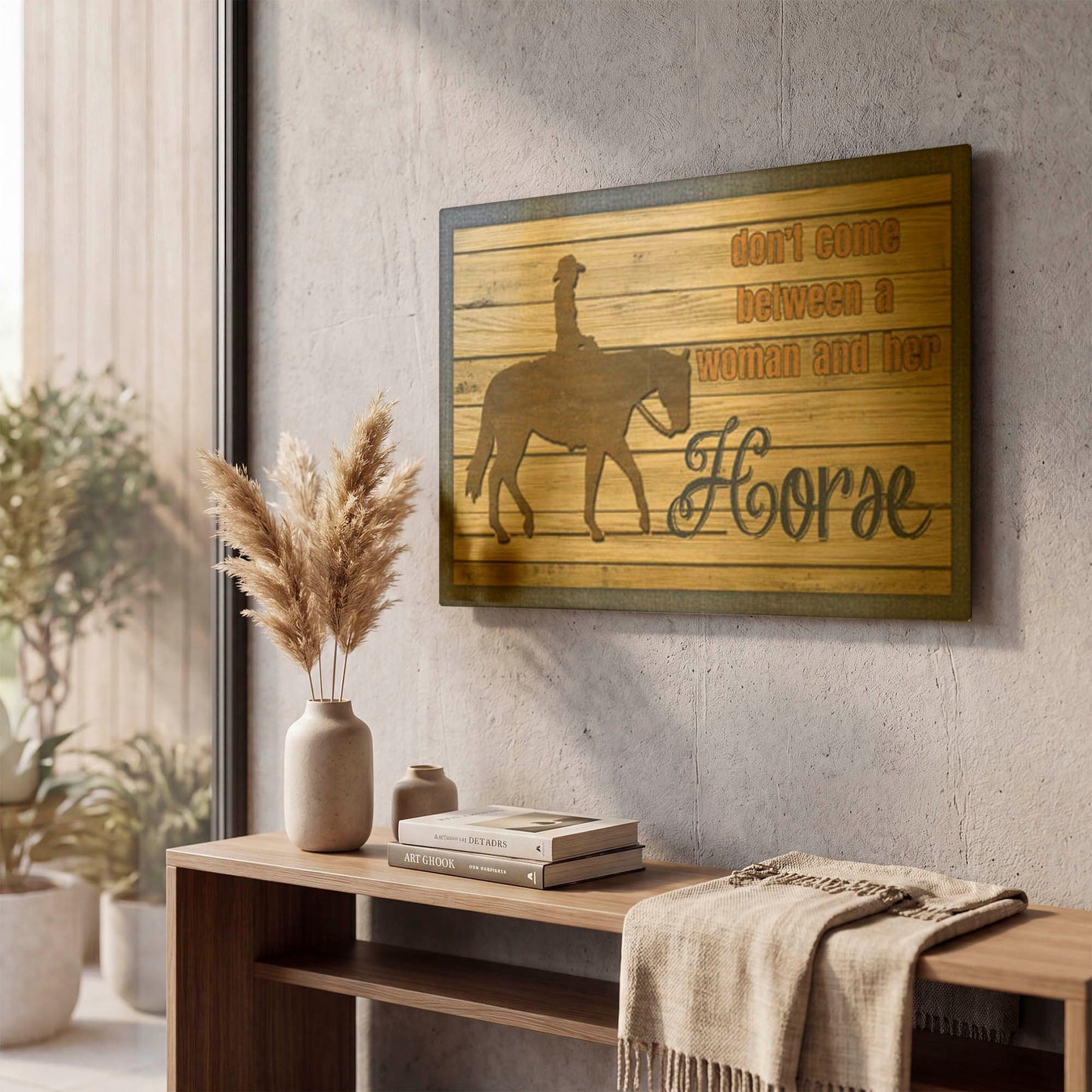 'Farm Life 8' By Jean Plout Gold Metal Wall Art