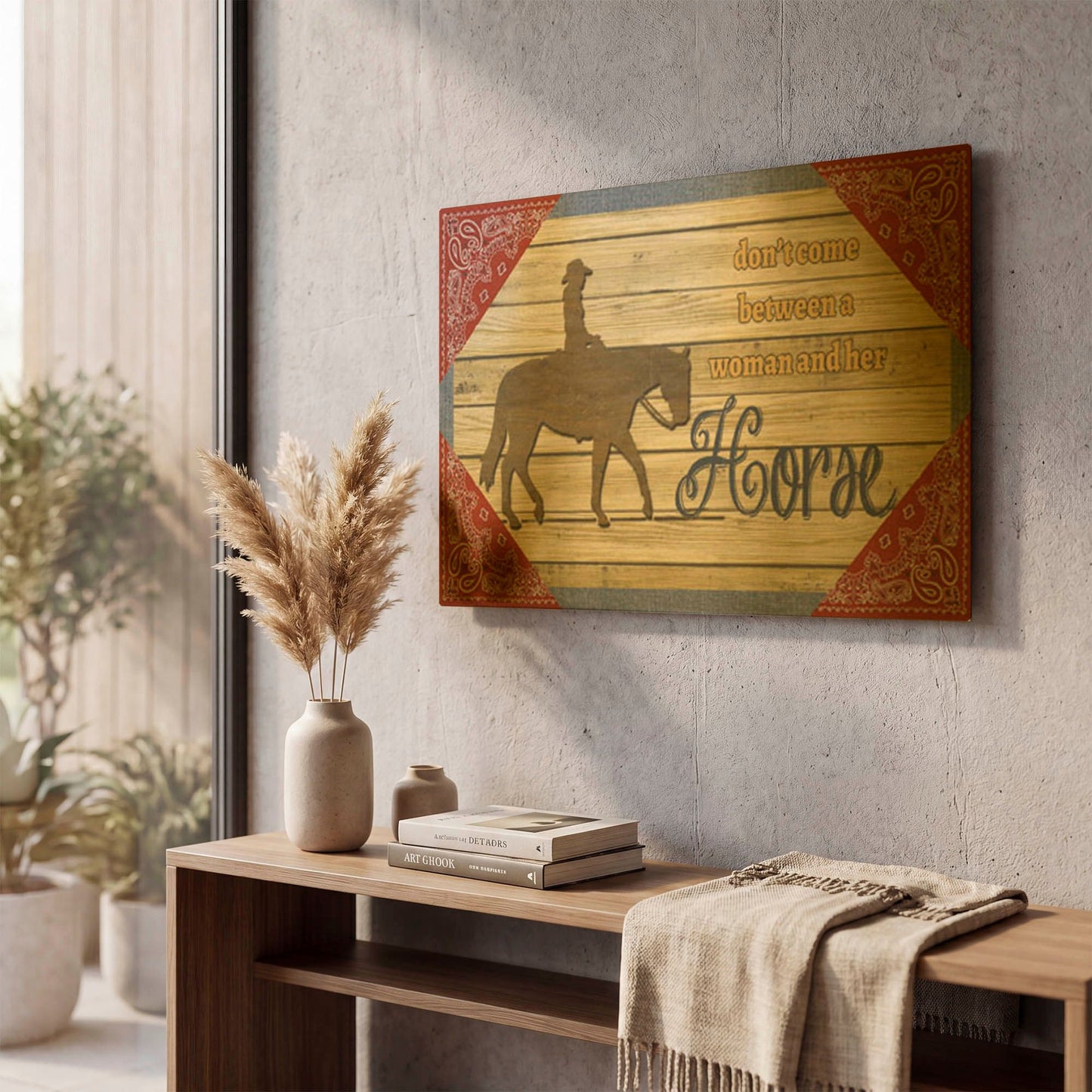 'Farm Life 7' By Jean Plout Gold Metal Wall Art