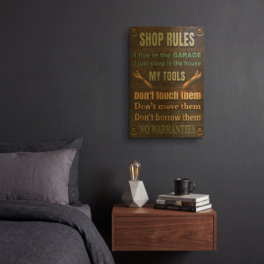 'Garage Special' By Jean Plout Gold Metal Wall Art