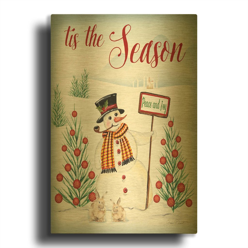 'Tis The Season' By Jean Plout Gold Metal Wall Art