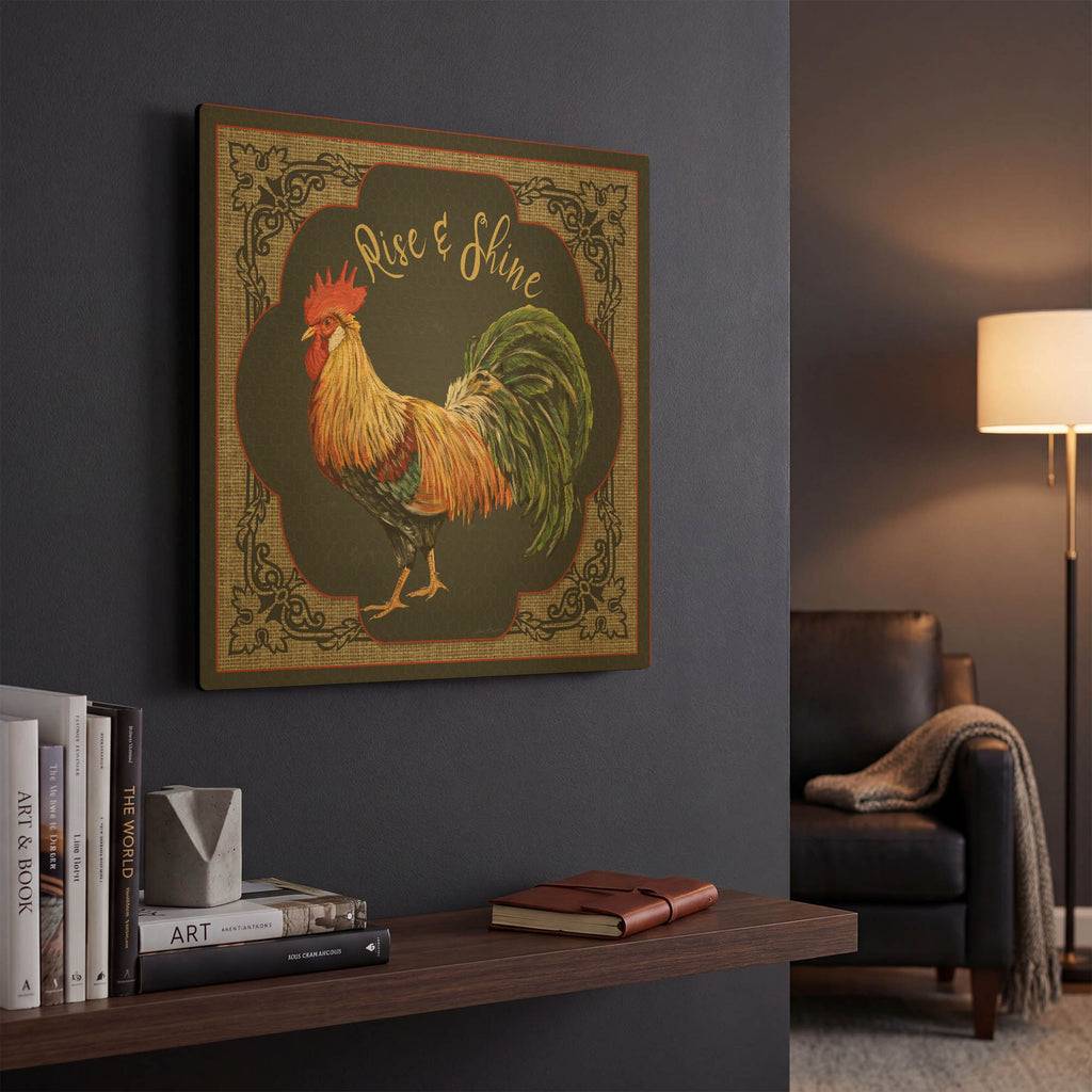'Country Kitchen 4' By Jean Plout Gold Metal Wall Art