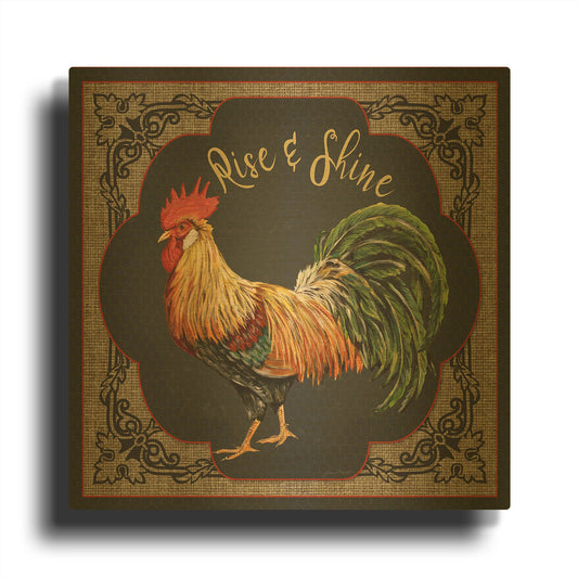 'Country Kitchen 4' By Jean Plout Gold Metal Wall Art