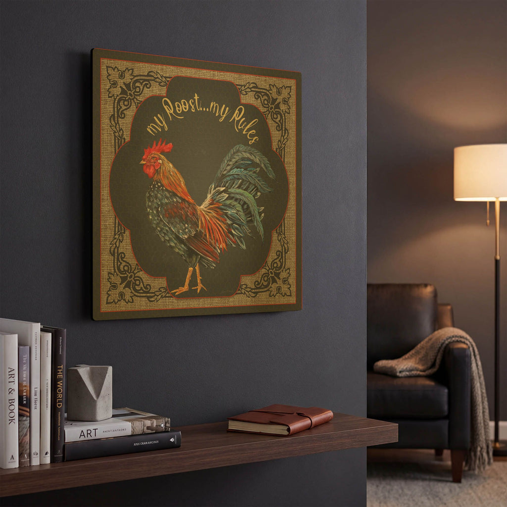 'Country Kitchen 2' By Jean Plout Gold Metal Wall Art