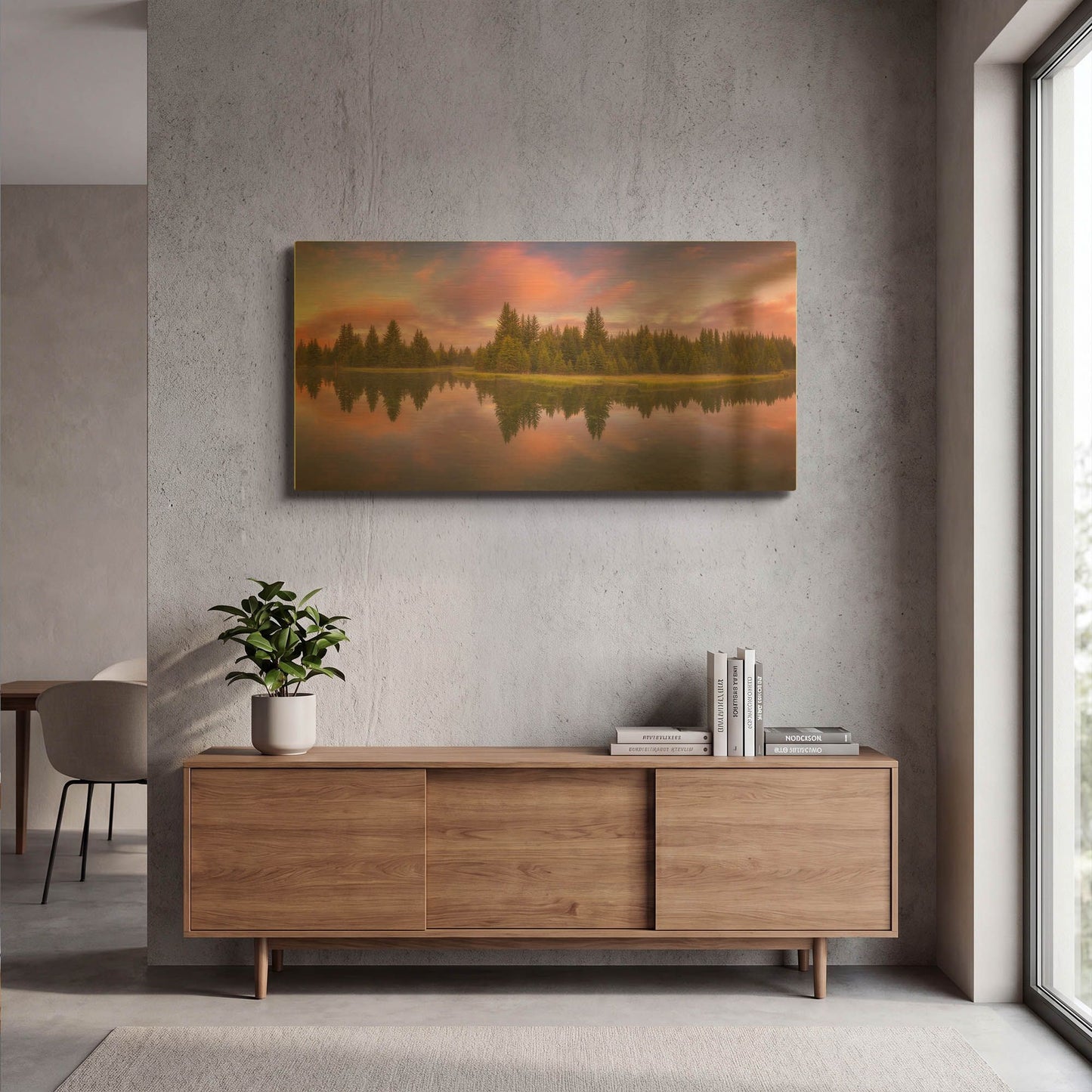 'Snake River Sunrise' By Darren White Gold Metal Wall Art