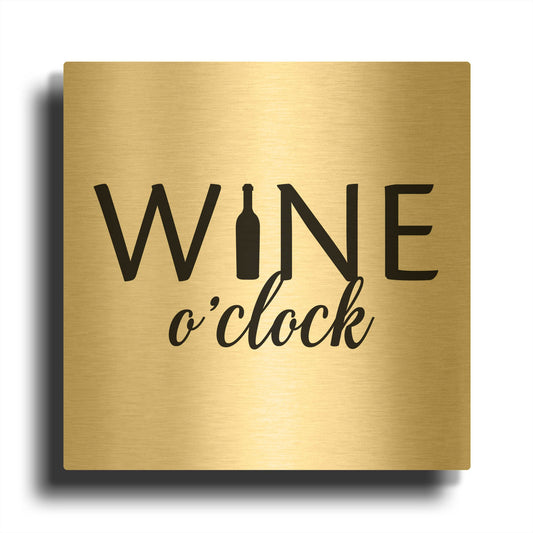 'Kitchen Signs E' By Jean Plout Gold Metal Wall Art