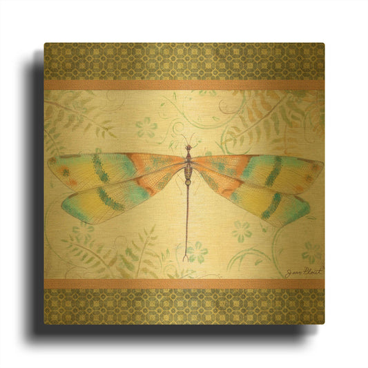 'Lebellule B' By Jean Plout Gold Metal Wall Art