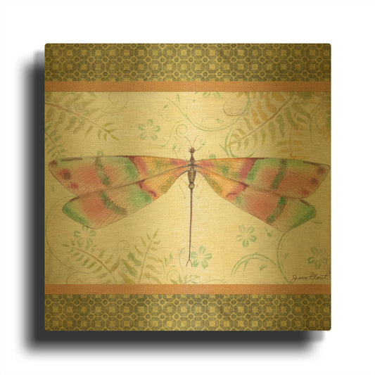 'Lebellule G' By Jean Plout Gold Metal Wall Art