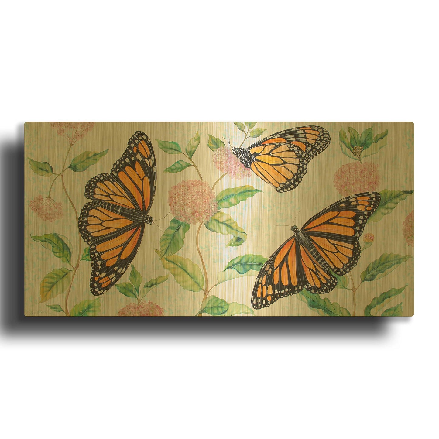 'Monarch Majesty' By Jean Plout Gold Metal Wall Art