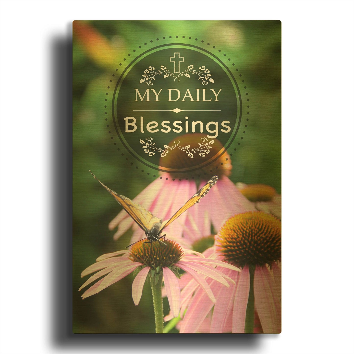 'My Daily Blessings' By Jean Plout Gold Metal Wall Art