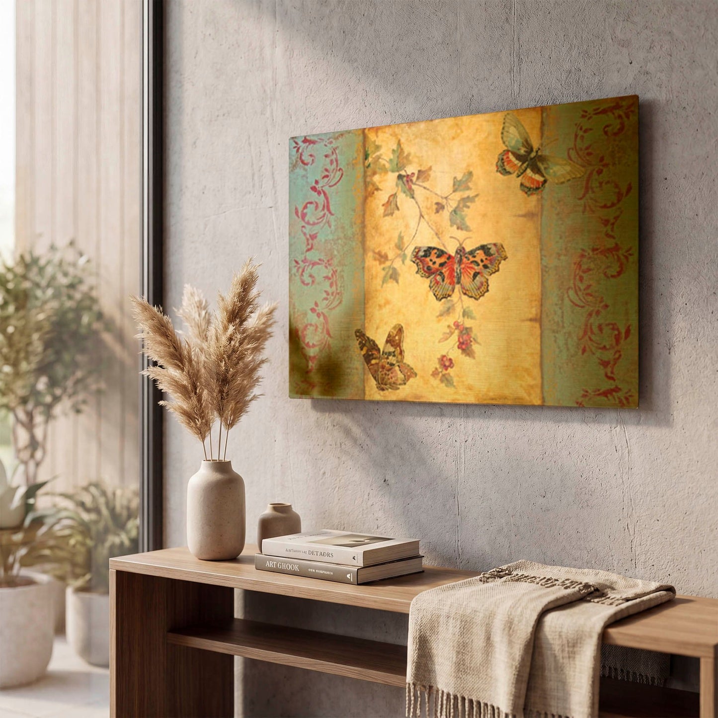 'New Beginnings' By Jean Plout Gold Metal Wall Art