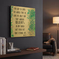 'Paisley Bible Verse A' By Jean Plout Gold Metal Wall Art